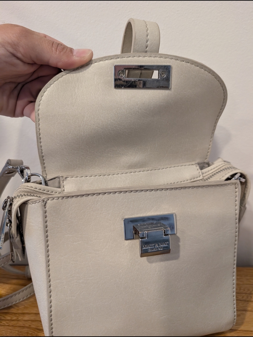 Matt & Nat TIEN Vegan Crossbody Bag - Cream/Beige - Picture 7 of 16